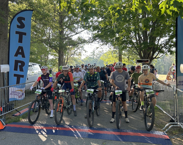 Bikers at the start