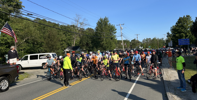 Bikers at the start