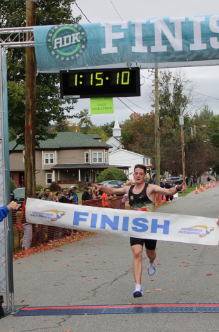 Half Marathon male winner Jack Mantell