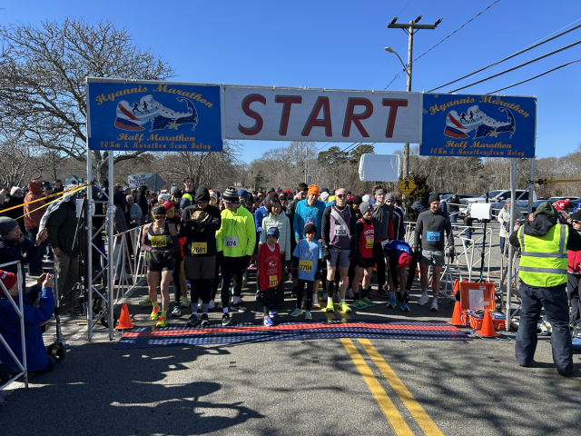 Runners at the start